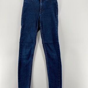 Divided Jeans Women's 6 Skinny Stretch Blue Wash Ankle